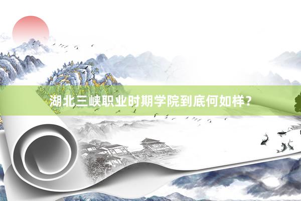 湖北三峡职业时期学院到底何如样？